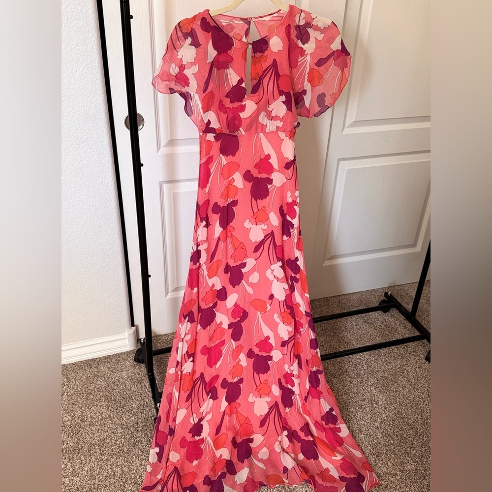 MASSIMO DUTTI SIZE 2 MAXI DRESS 100% Viscose / premium fabric quality - Picture 9 of 10